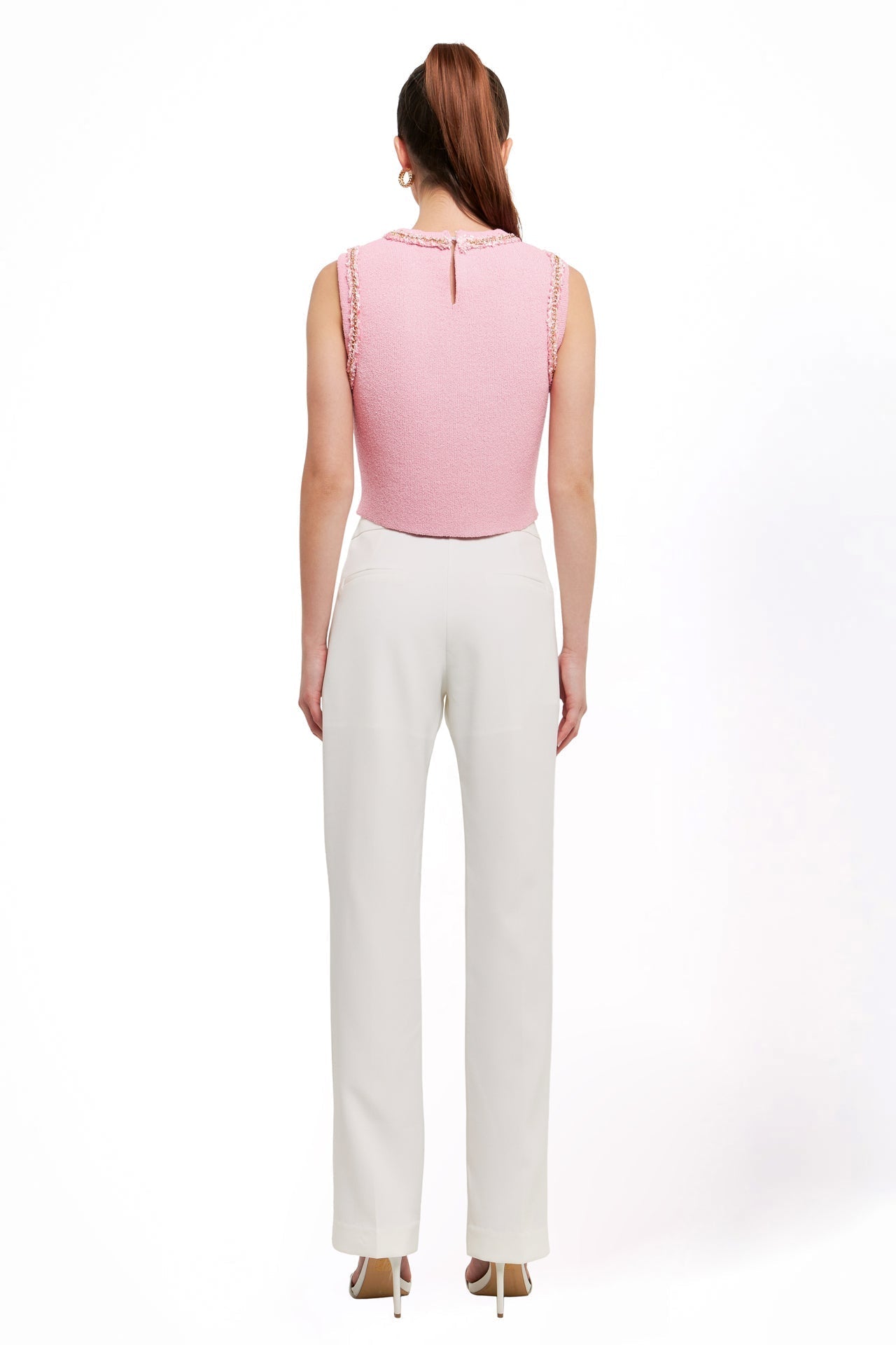 ENDLESS ROSE - Trim Detail Knit Tank Top - CAMI TOPS & TANK available at Objectrare