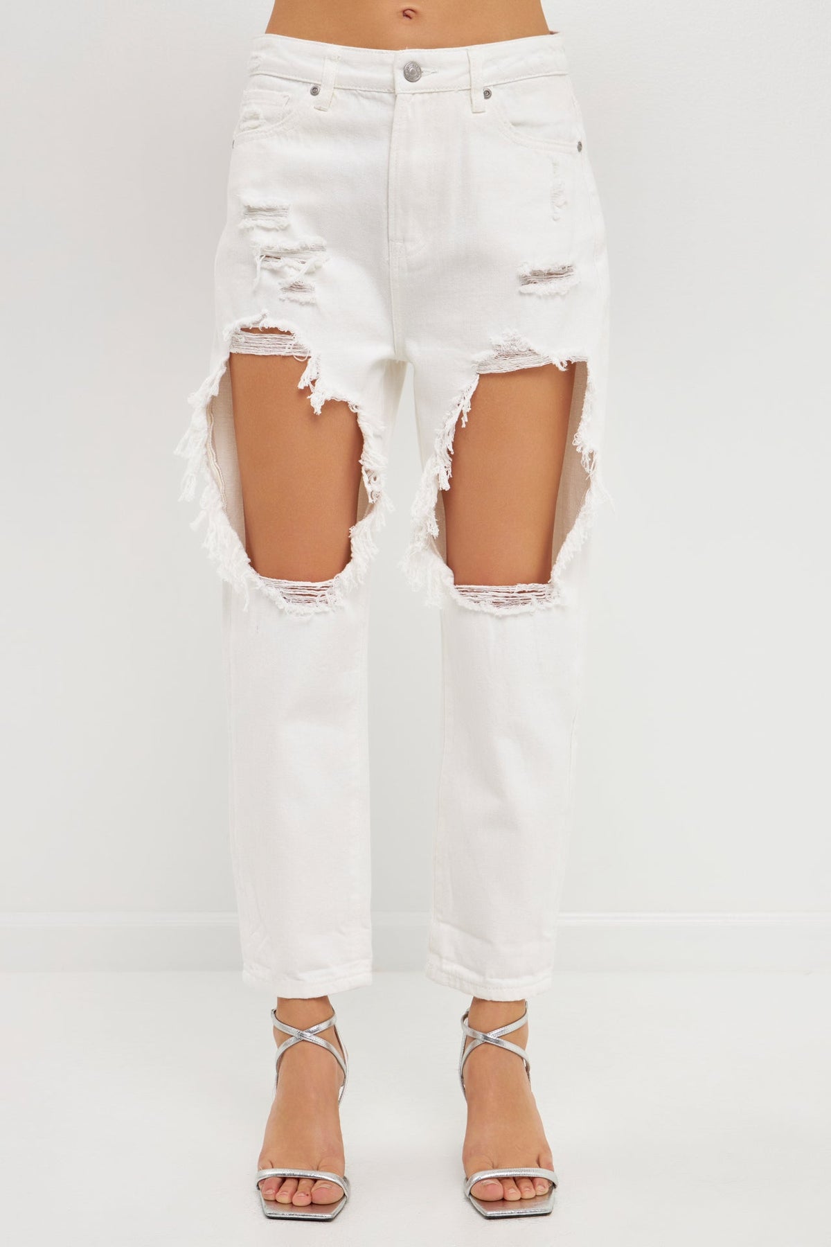 GREY LAB - Distressed Jeans - JEANS available at Objectrare