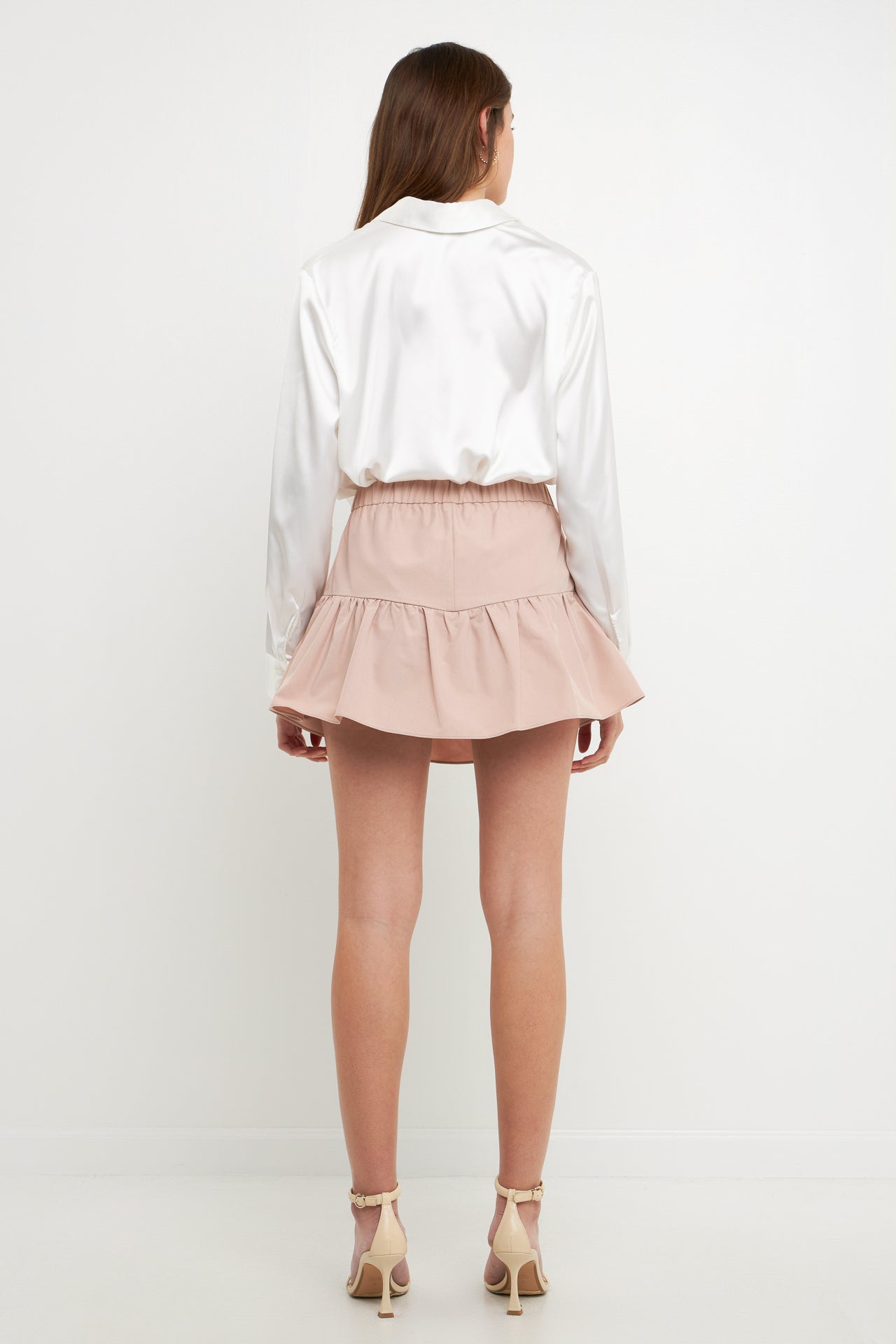 ENDLESS ROSE - High-Waisted Ruffled Skort - SKORTS available at Objectrare