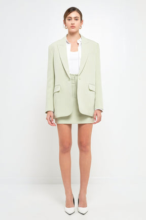 ENDLESS ROSE - One Button Down Boxy Blazer - BLAZERS available at Objectrare
