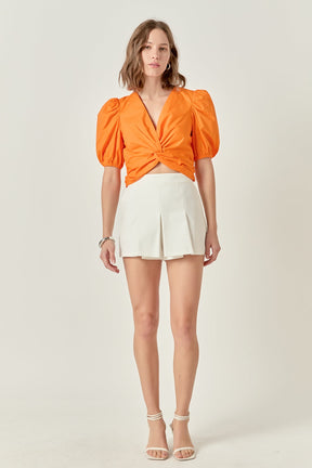 ENGLISH FACTORY - Twist Detail Top - TOPS available at Objectrare