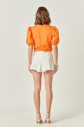 ENGLISH FACTORY - Twist Detail Top - TOPS available at Objectrare