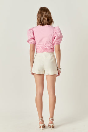 ENGLISH FACTORY - Twist Detail Top - TOPS available at Objectrare