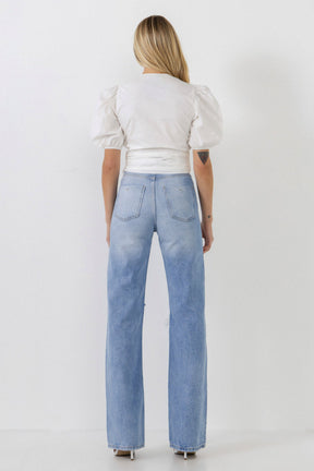ENGLISH FACTORY - Twist Detail Top - TOPS available at Objectrare