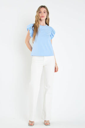 ENGLISH FACTORY - Mixed Media T-shirt - TOPS available at Objectrare