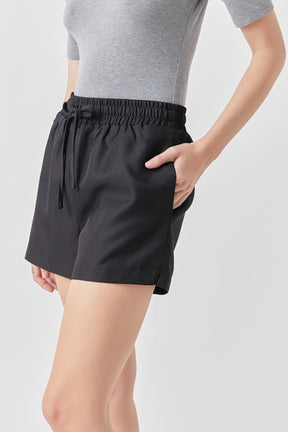 GREY LAB - Grey Lab - Elastic Waist Shorts - SHORTS available at Objectrare