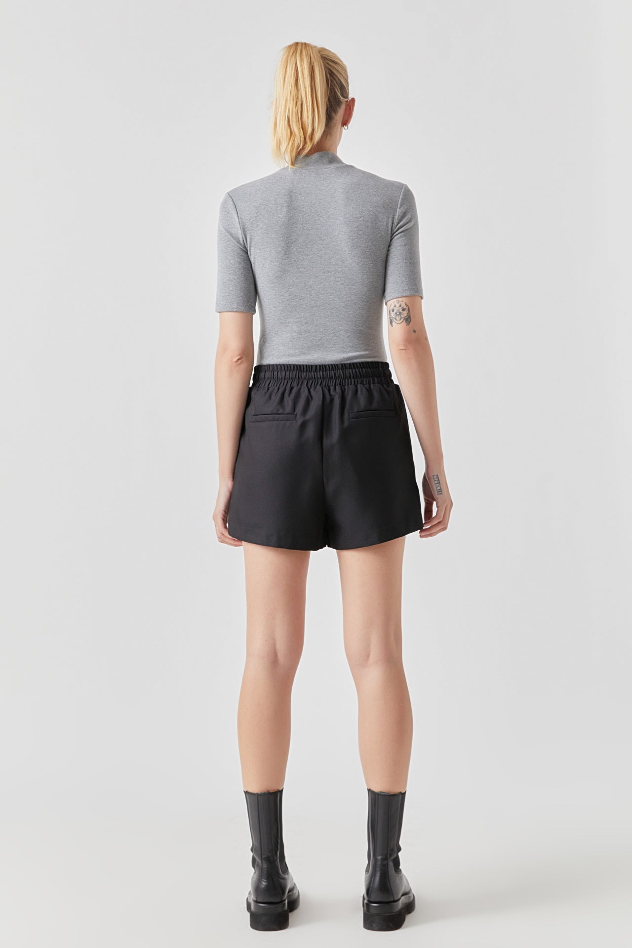 GREY LAB - Grey Lab - Elastic Waist Shorts - SHORTS available at Objectrare