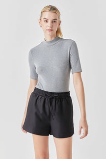 GREY LAB - Elastic Waist Shorts - SHORTS available at Objectrare