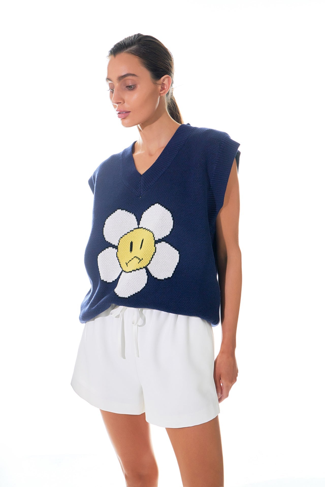 GREY LAB - High-Waisted Faux Leather Shorts - SHORTS available at Objectrare