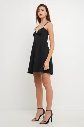 ENDLESS ROSE - Sweetheart Neckline Mini Dress - DRESSES available at Objectrare