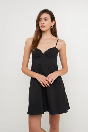 Endless Rose - Sweetheart Neckline Mini Dress