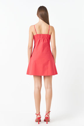 ENDLESS ROSE - Sweetheart Neckline Mini Dress - DRESSES available at Objectrare