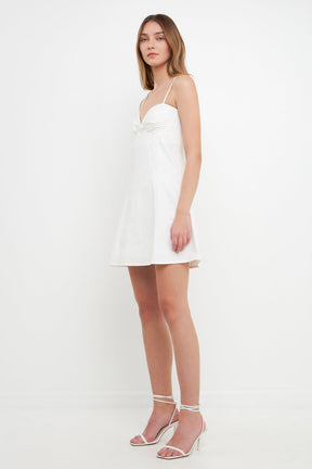 ENDLESS ROSE - Sweetheart Neckline Mini Dress - DRESSES available at Objectrare