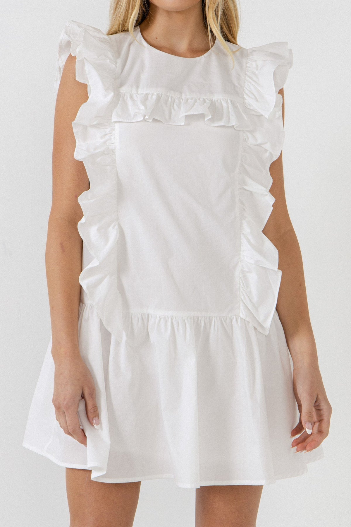 ENGLISH FACTORY - English Factory - Ruffled Mini Dress - DRESSES available at Objectrare