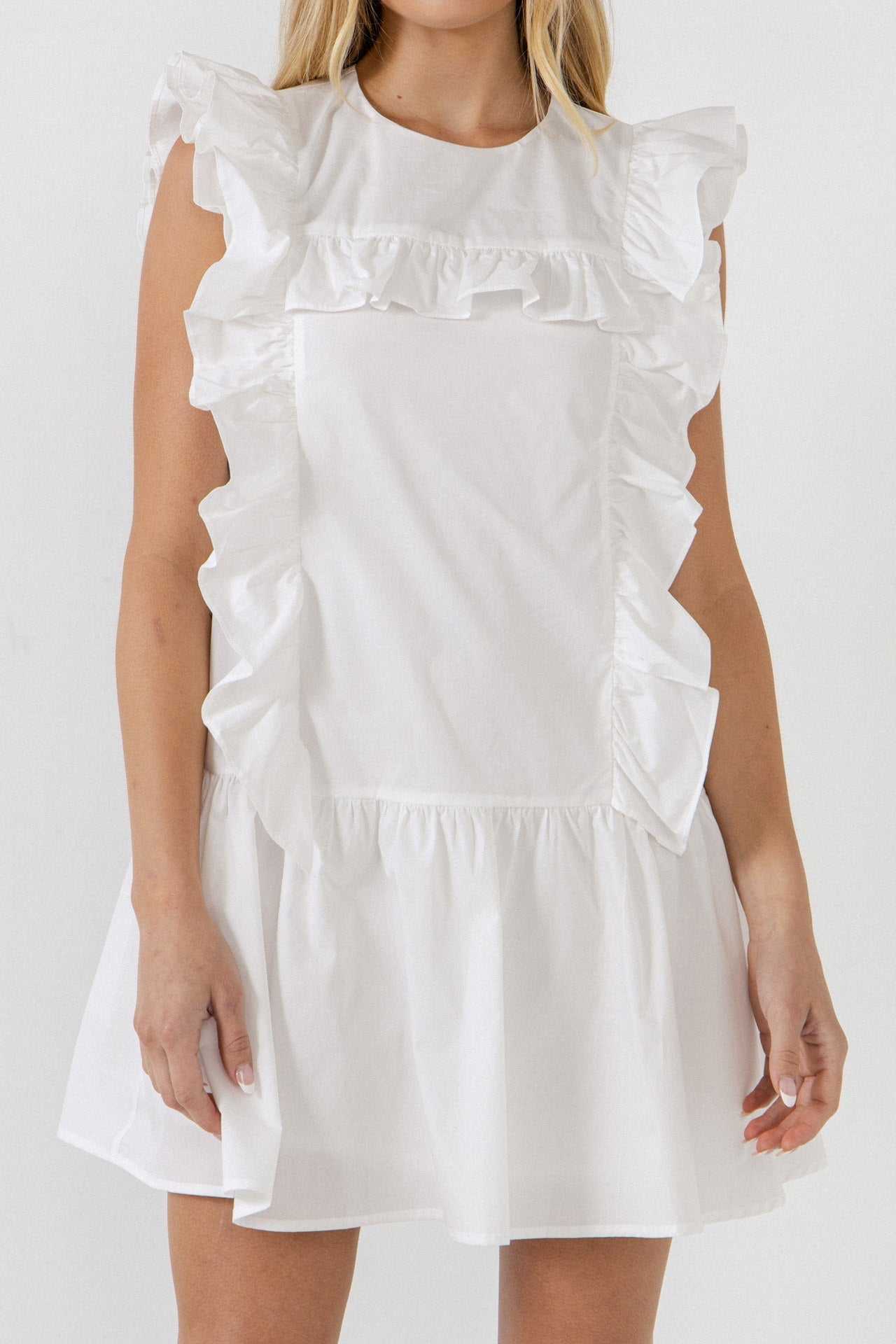 ENGLISH FACTORY - English Factory - Ruffled Mini Dress - DRESSES available at Objectrare