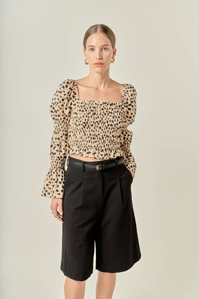 ENGLISH FACTORY - Dotted Smocked Top - TOPS available at Objectrare