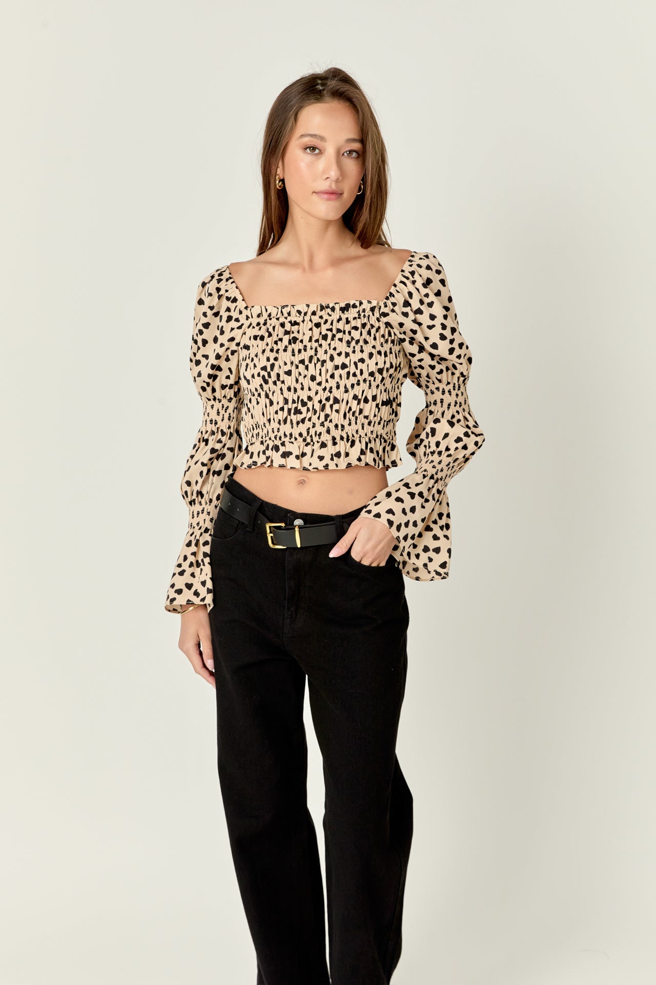 ENGLISH FACTORY - Dotted Smocked Top - TOPS available at Objectrare