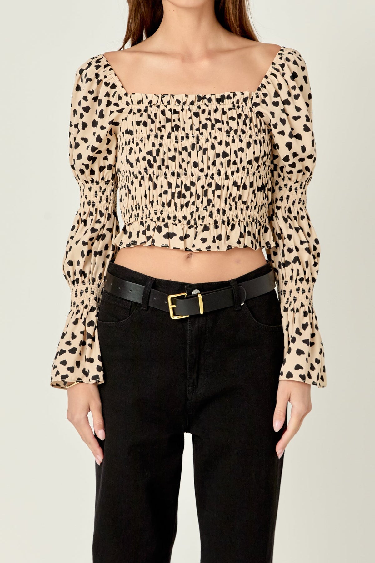 ENGLISH FACTORY - Dotted Smocked Top - TOPS available at Objectrare