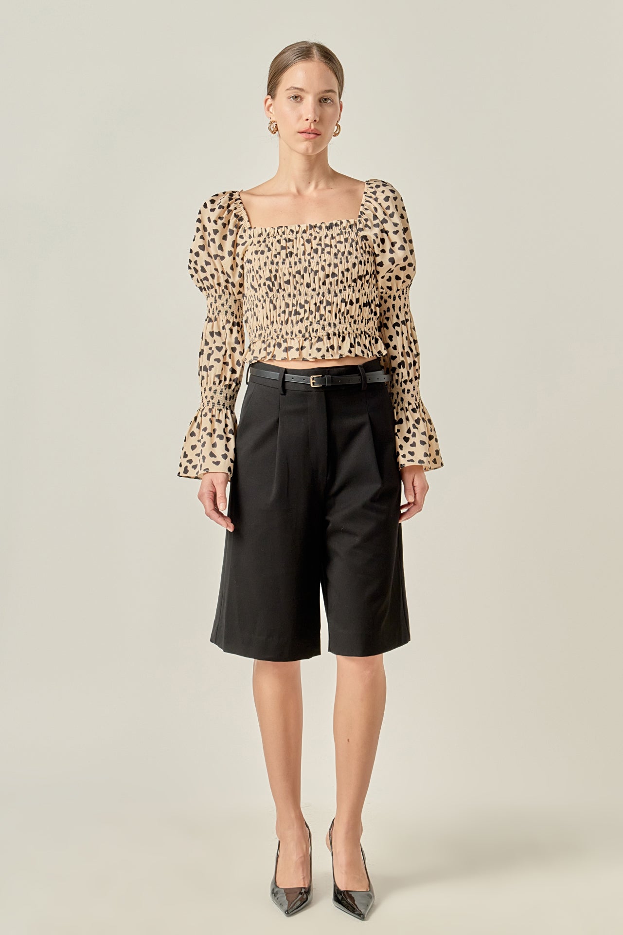 ENGLISH FACTORY - Dotted Smocked Top - TOPS available at Objectrare