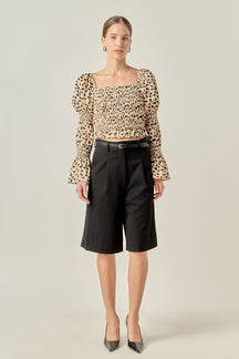 ENGLISH FACTORY - Dotted Smocked Top - TOPS available at Objectrare