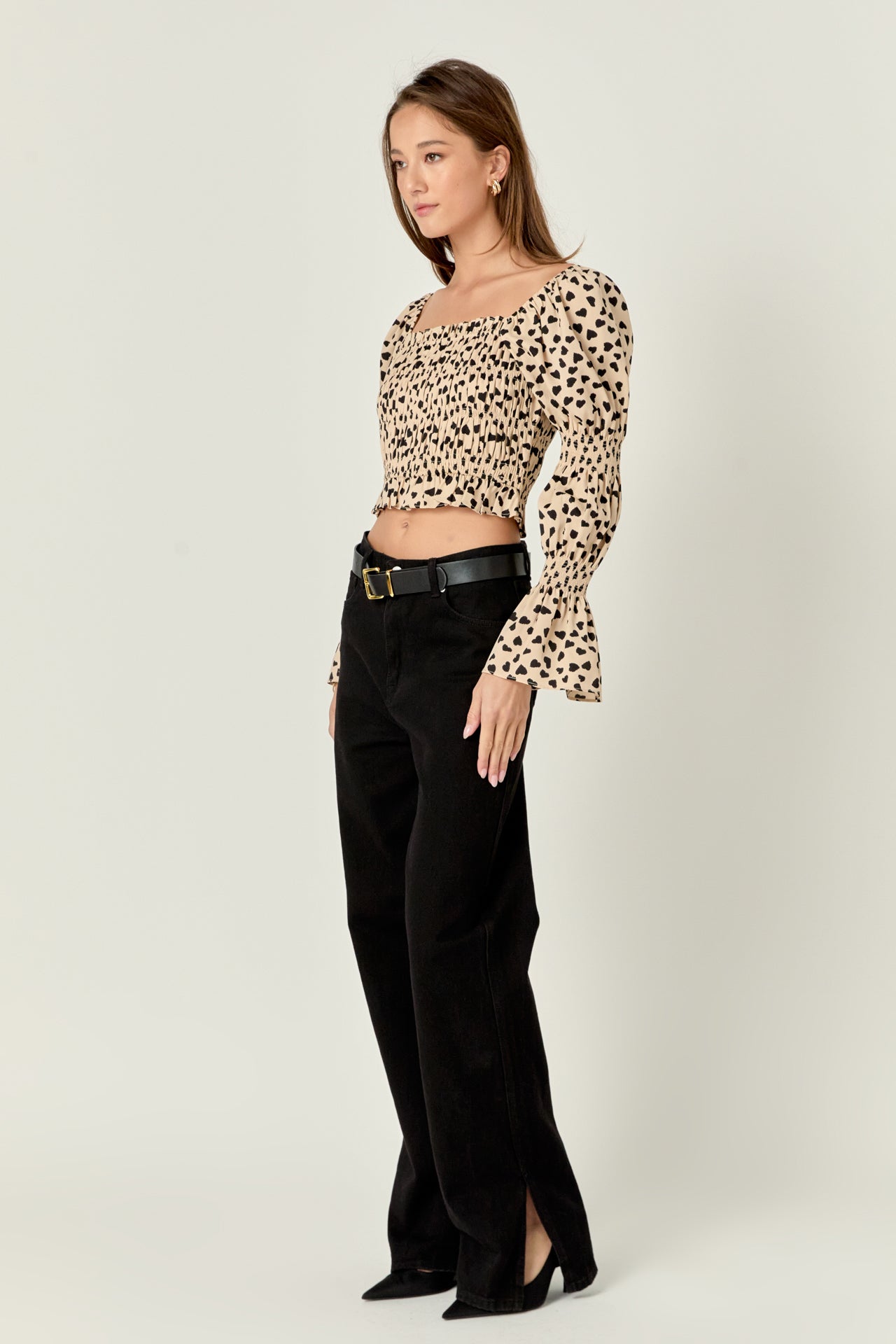 ENGLISH FACTORY - Dotted Smocked Top - TOPS available at Objectrare