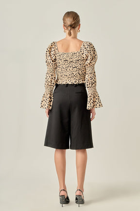 ENGLISH FACTORY - Dotted Smocked Top - TOPS available at Objectrare