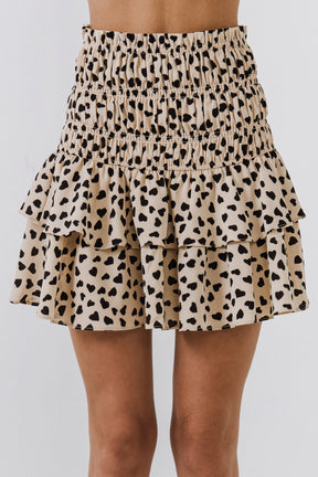 ENGLISH FACTORY - Dotted Smocked Skirt - SKIRTS available at Objectrare