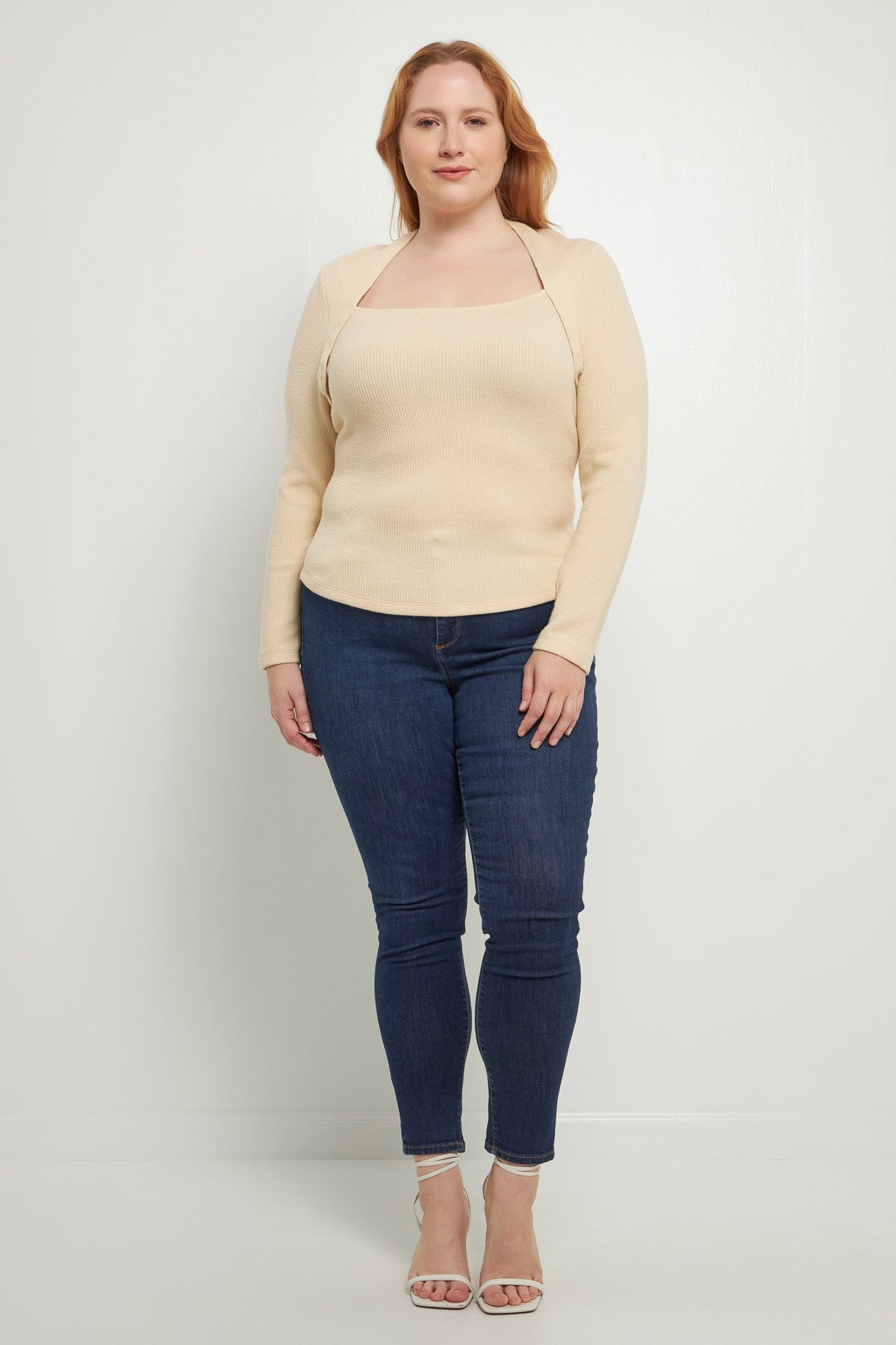 ENDLESS ROSE - Endless Rose - Ribbed Fitted Knit Top - TOPS available at Objectrare