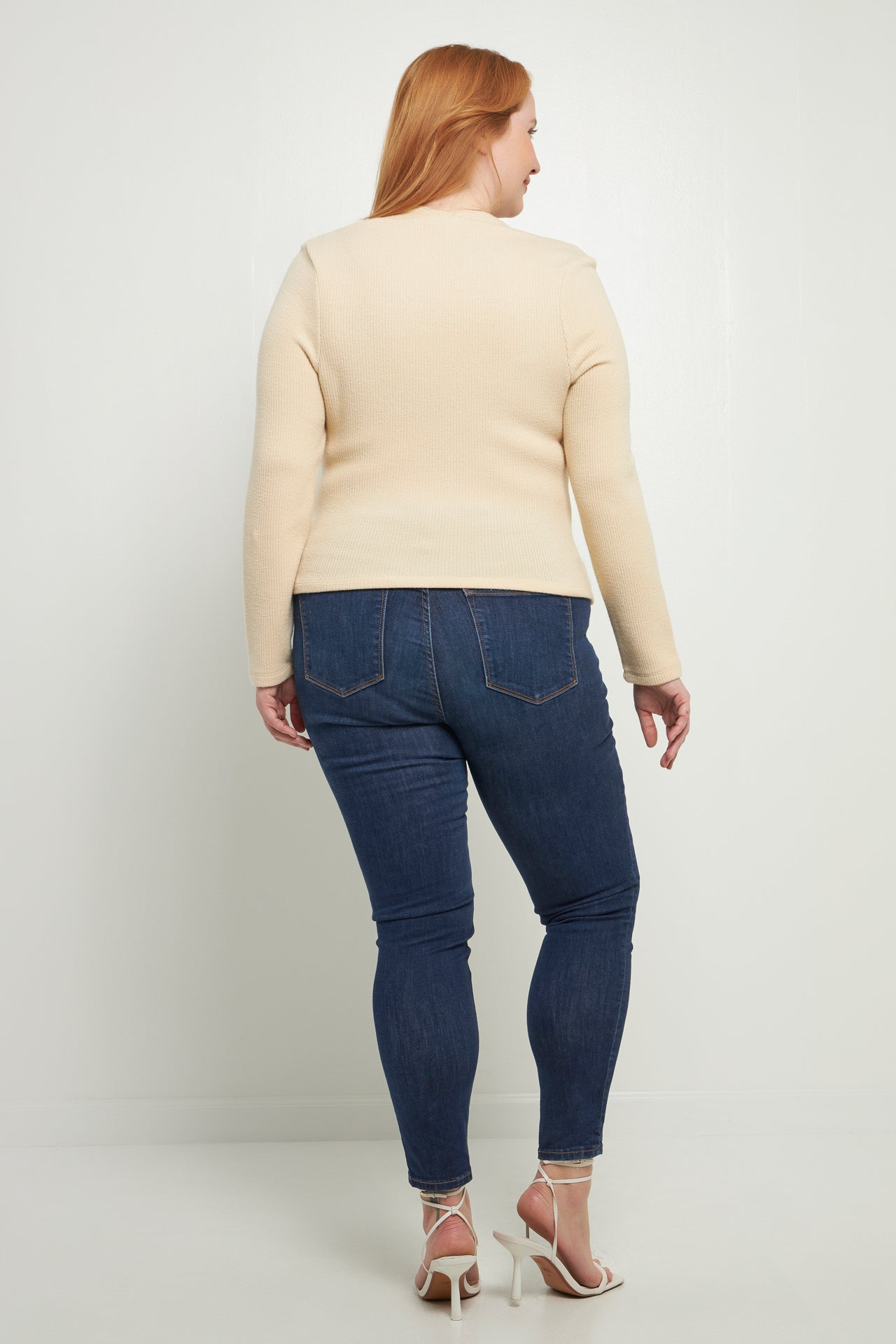 ENDLESS ROSE - Ribbed Fitted Knit Top - TOPS available at Objectrare