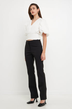 ENDLESS ROSE - Smocked waist Top - TOPS available at Objectrare