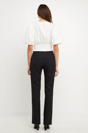 ENDLESS ROSE - Smocked waist Top - TOPS available at Objectrare