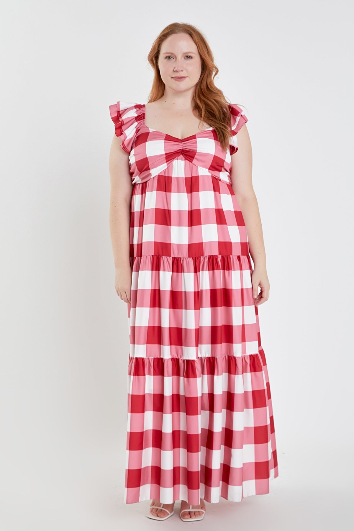 ENGLISH FACTORY - Gingham Maxi Dress - DRESSES available at Objectrare