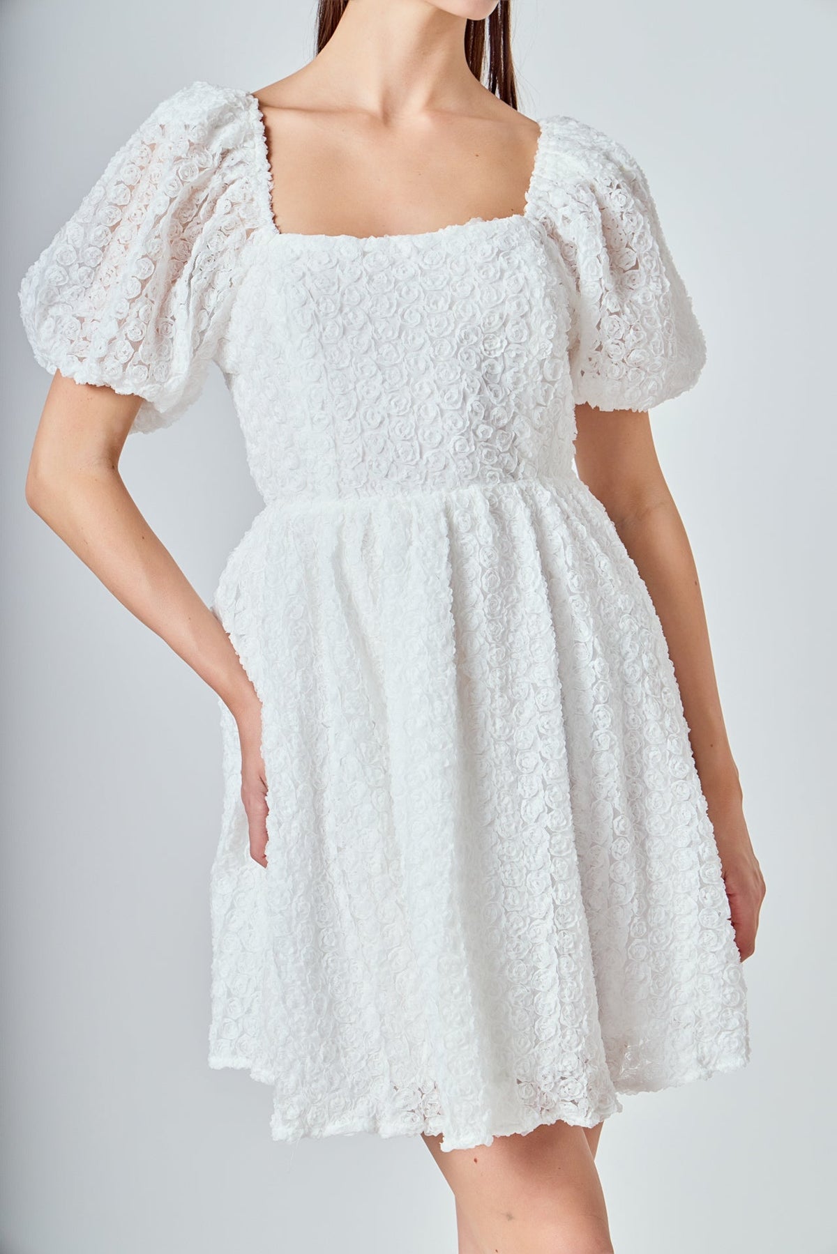 ENDLESS ROSE - Floral Mini Dress - DRESSES available at Objectrare