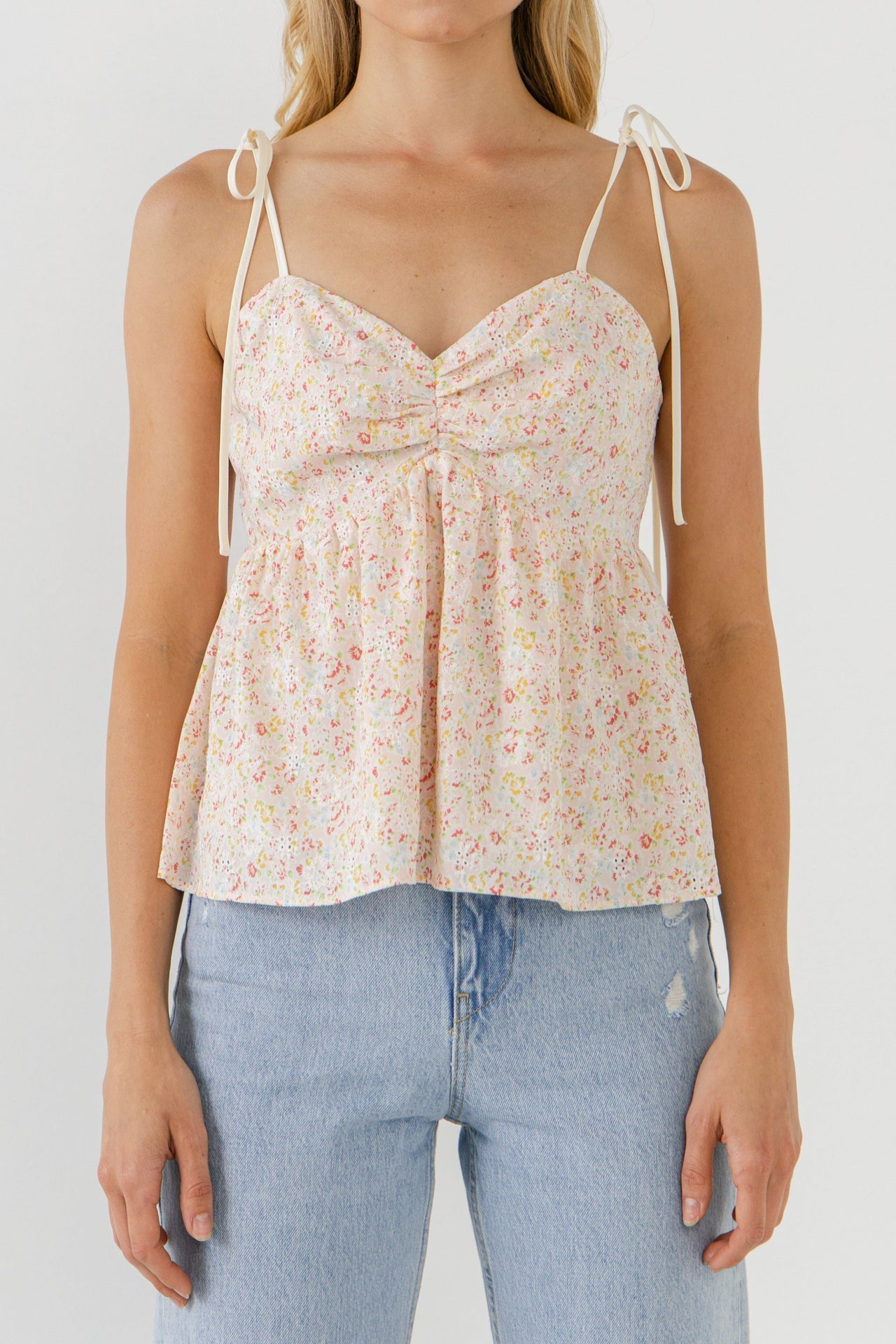 FREE THE ROSES - Free The Roses - Straps with Floral Top - TOPS available at Objectrare