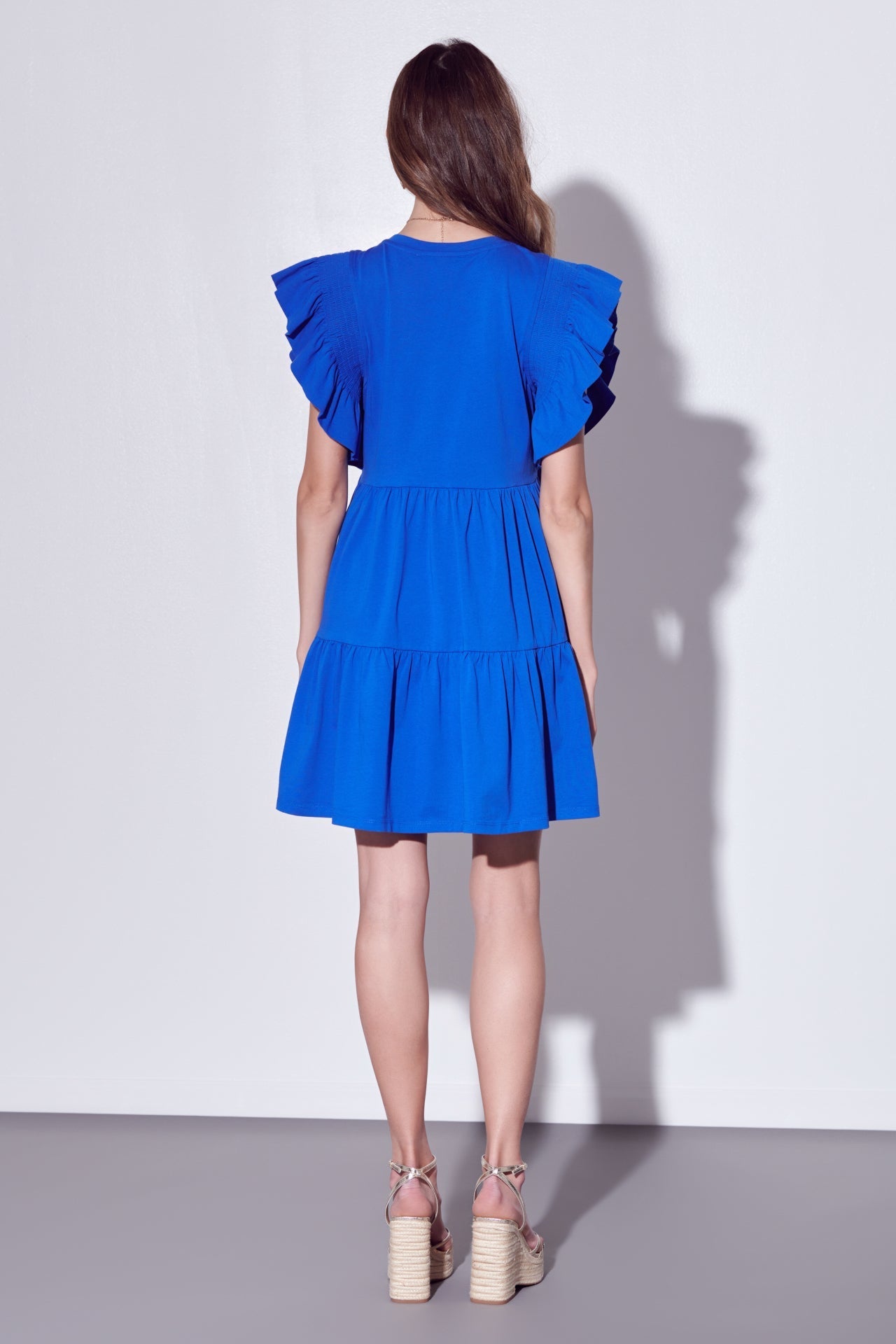 ENGLISH FACTORY - English Factory - Knit Ruffled Mini Dress - DRESSES available at Objectrare