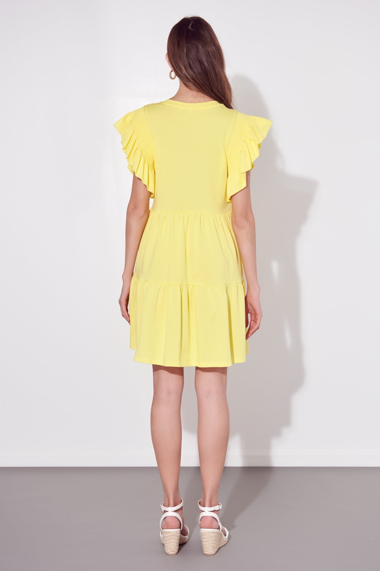 ENGLISH FACTORY - English Factory - Knit Ruffled Mini Dress - DRESSES available at Objectrare