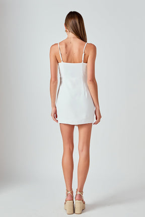 ENDLESS ROSE - Wrapped Detail Mini Dress - DRESSES available at Objectrare