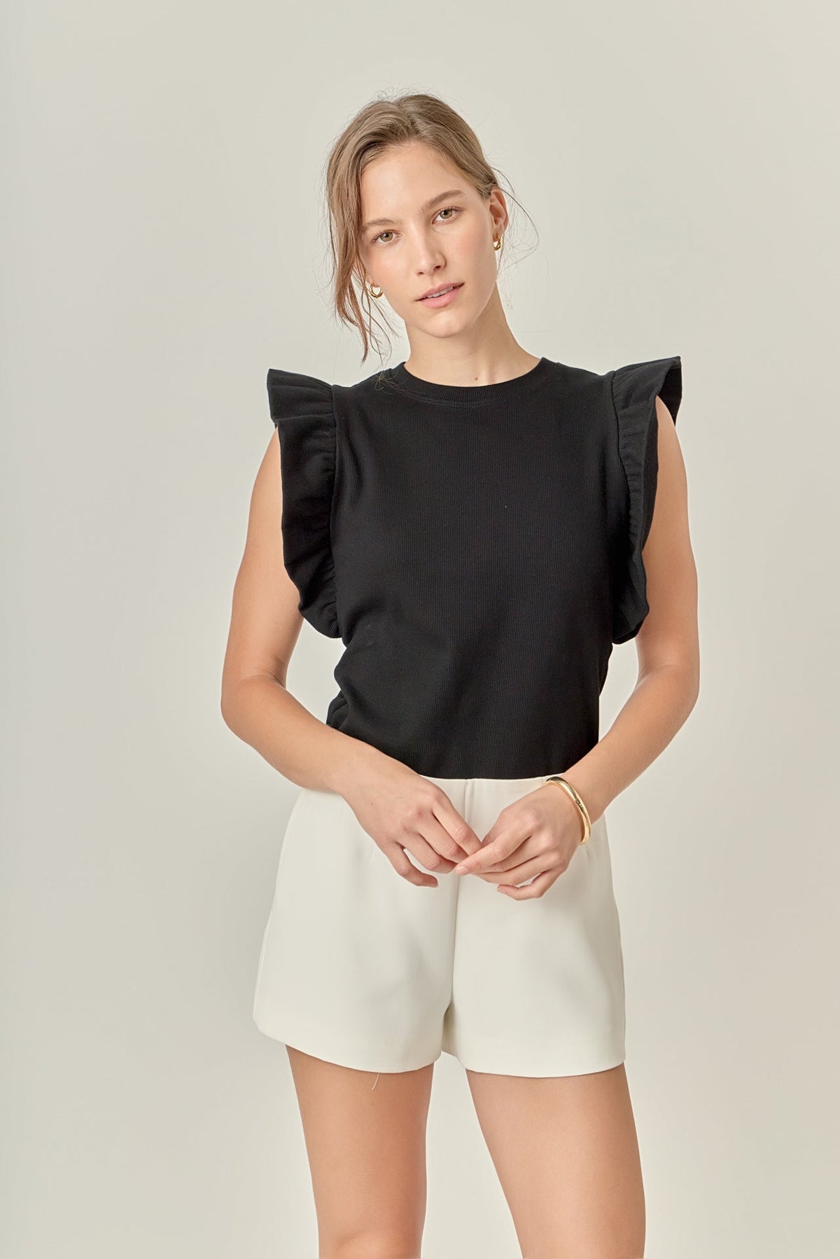 ENGLISH FACTORY - Knit Ruffled Top - TOPS available at Objectrare