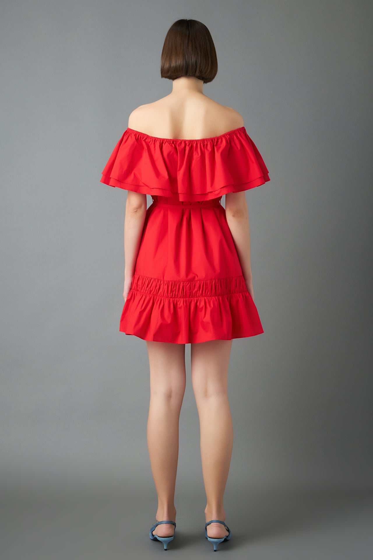 ENGLISH FACTORY - Convertible Neckline Mini Dress - DRESSES available at Objectrare
