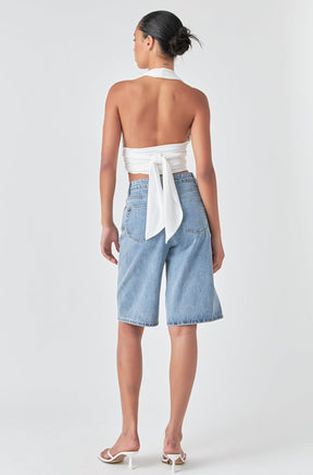 GREY LAB - Convertible Knit Strap Top - TOPS available at Objectrare