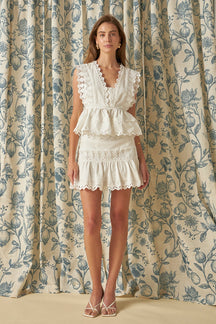 ENDLESS ROSE - Trim Detail Mini Skirt - SKIRTS available at Objectrare