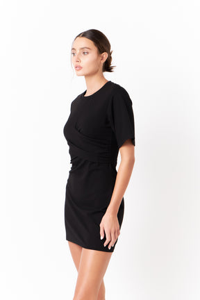 GREY LAB - Twist Detail Knit Mini Dress - DRESSES available at Objectrare