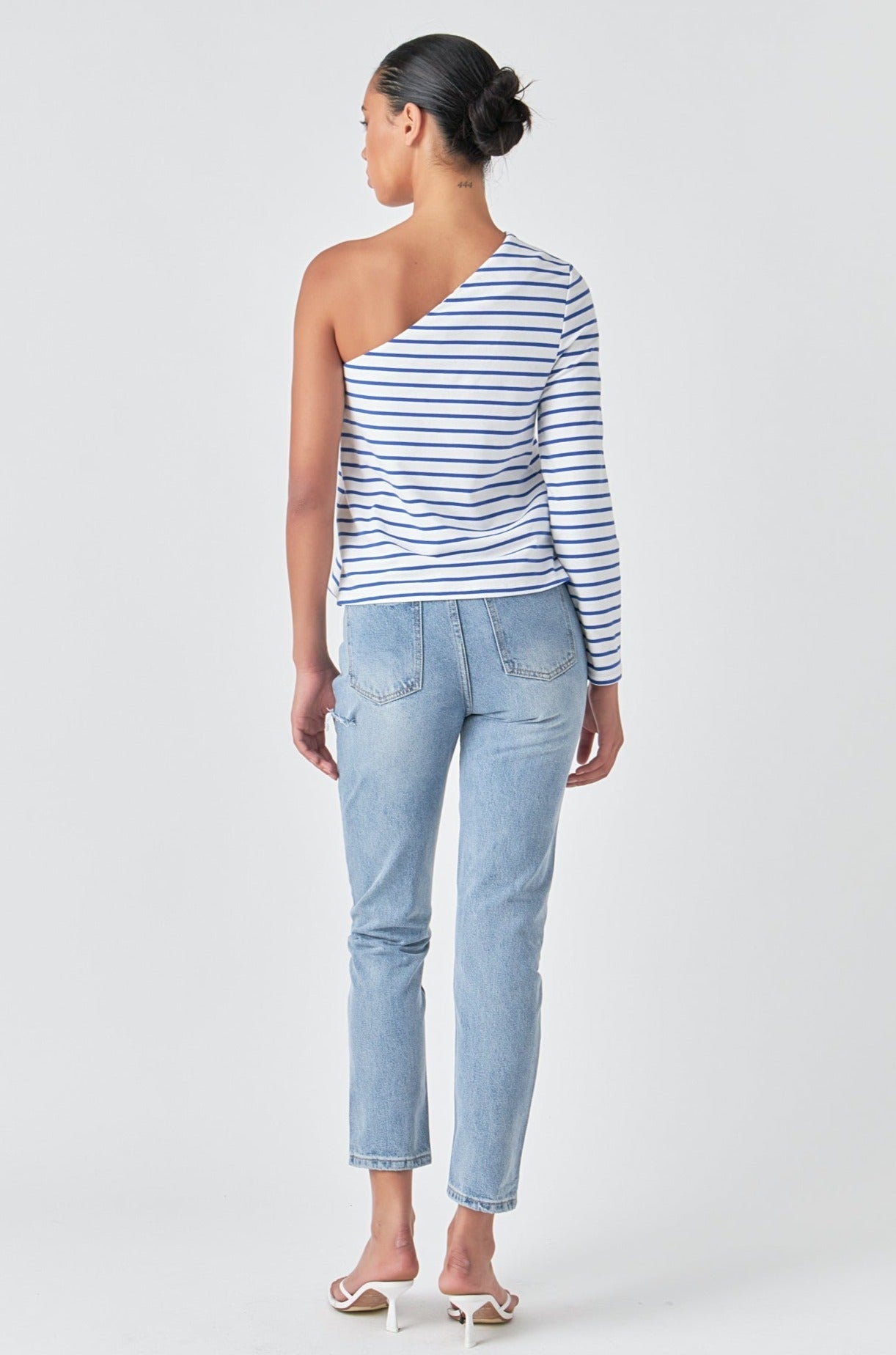 GREY LAB - High Waist Ripped Jeans - JEANS available at Objectrare