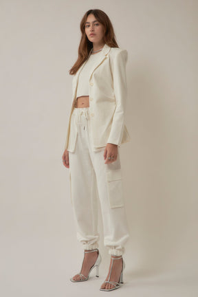 GREY LAB - Knit Crew Neck Cropped Tank Top - CAMI TOPS & TANK available at Objectrare