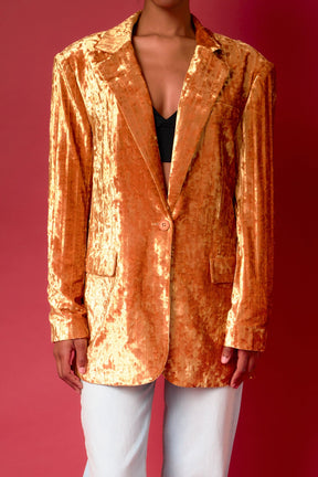 ENDLESS ROSE - Oversized Velvet Blazer - BLAZERS available at Objectrare