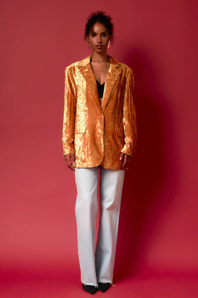 ENDLESS ROSE - Endless Rose - Oversized Velvet Blazer - BLAZERS available at Objectrare