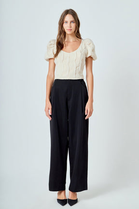 ENDLESS ROSE - Stretch Texture Top - TOPS available at Objectrare