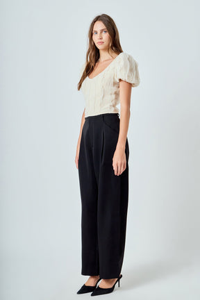 ENDLESS ROSE - Stretch Texture Top - TOPS available at Objectrare