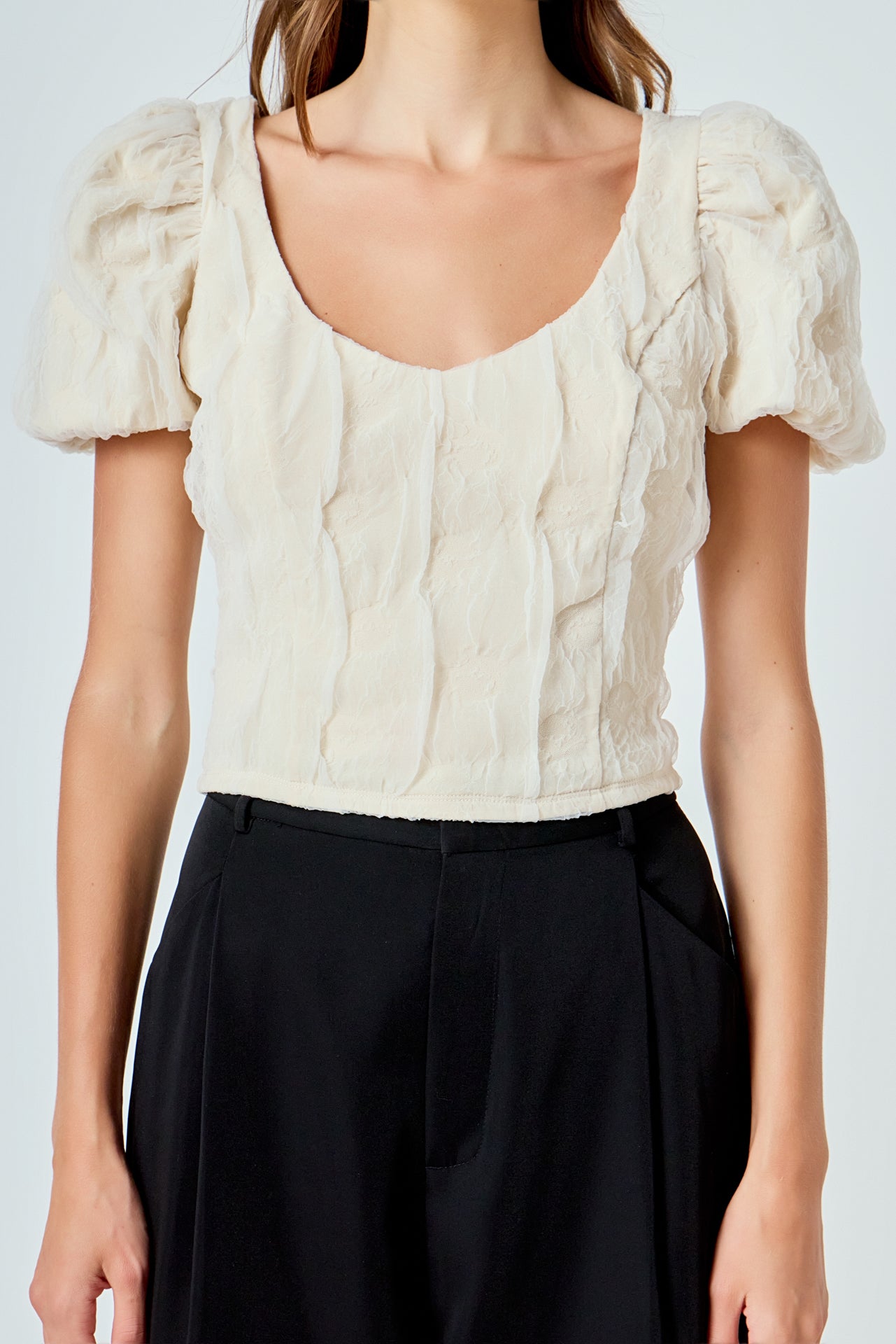 ENDLESS ROSE - Stretch Texture Top - TOPS available at Objectrare