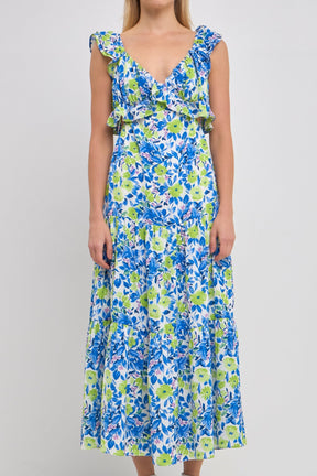 ENDLESS ROSE - Ruffled Maxi Dress - DRESSES available at Objectrare